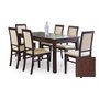Alice matbord 160-200 cm - Mrk valnts laminat