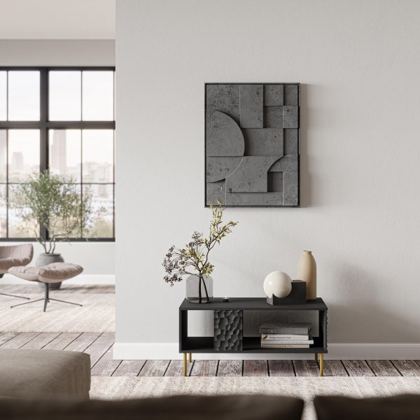 Table basse Bullet 92 x 50 cm - Noir/or Table basse Bullet 92 x 50 cm - Noir/or