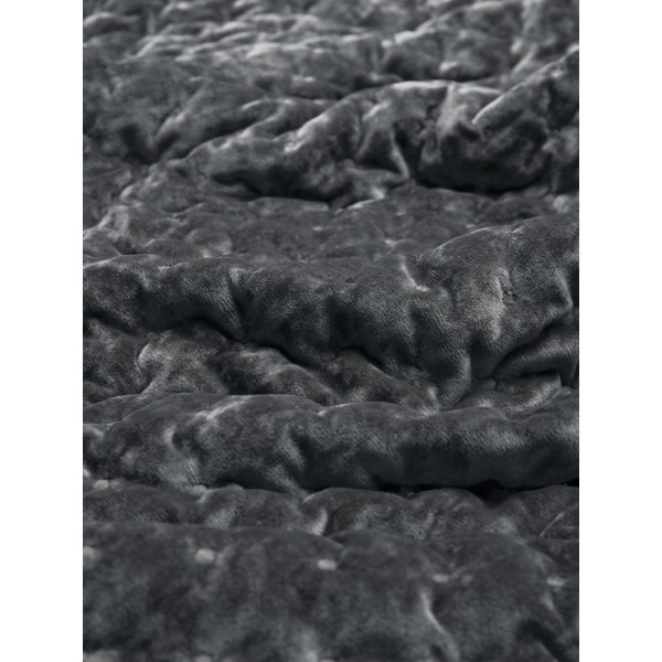 Cia överkast enkel 180 x 260 cm - Grå sammet Cia överkast enkel 180 x 260 cm - Grå sammet