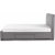 Cadre de lit Arijana 160x200 cm gris avec rangement + Kit d\\\'entretien des meubles pour textiles