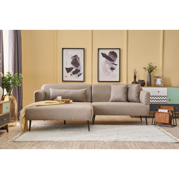 Canapé divan Revos gauche - Marron Canapé divan Revos gauche - Marron