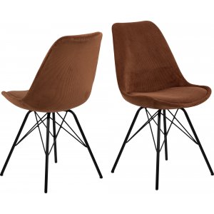 2 st Eris matstol - Orange - Klädda & stoppade stolar