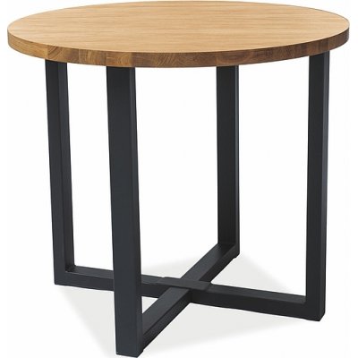 Rolf matbord 90 cm - Ek/svart