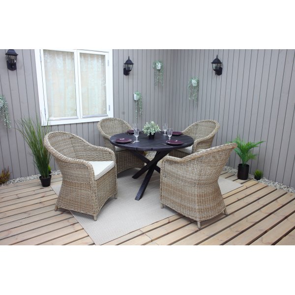 Mercury fåtölj i konstrotting - Natur + Fläckborttagare för möbler Mercury fåtölj i konstrotting - Natur + Fläckborttagare för möbler