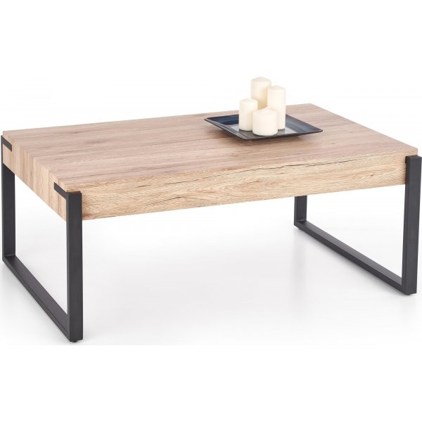 Vincent soffbord 110 x 64 cm - Ek/svart Vincent soffbord 110 x 64 cm - Ek/svart