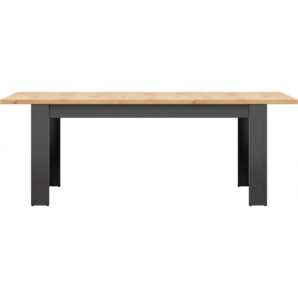 Table  manger Hesen 160-200 x 90 cm - Graphite/chne