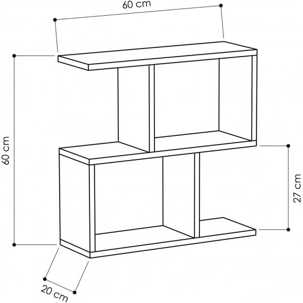 Mania sidobord 60 x 20 cm - Carrara marmor Mania sidobord 60 x 20 cm - Carrara marmor