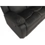 Mozart 3-sits Reclinersoffa - Svart PU
