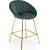 Tabouret de bar Pelican 112 - Vert fonc/or