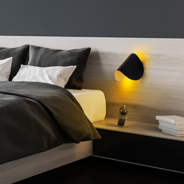 Potisto wandlamp - Zwart