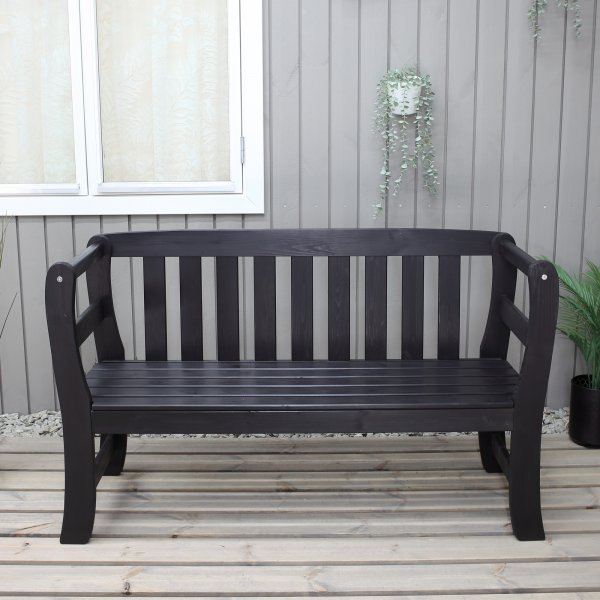 Rosenborg trädgårdsbänk - Svart Rosenborg trädgårdsbänk - Svart