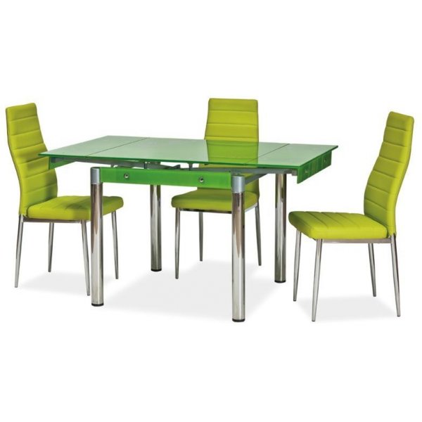 Matbord Dayana 80-131 cm - Grn/krom