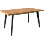 Fresno eettafel 120-180 cm - Eiken/zwart