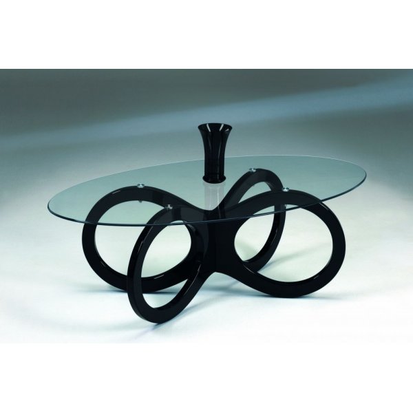 Loop soffbord 120 x 65 cm - Svart