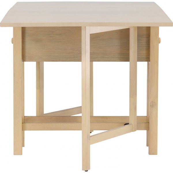 Edward matbord 110-150 x 80 cm - Whitewash