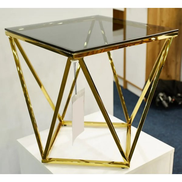 Table basse argente 50 x 50 cm - Or