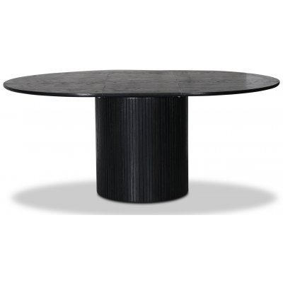 Nova matgrupp, frlngningsbart matbord 130-170 cm inkl 4 st pinnstolar Castor - Svartbetsad ek