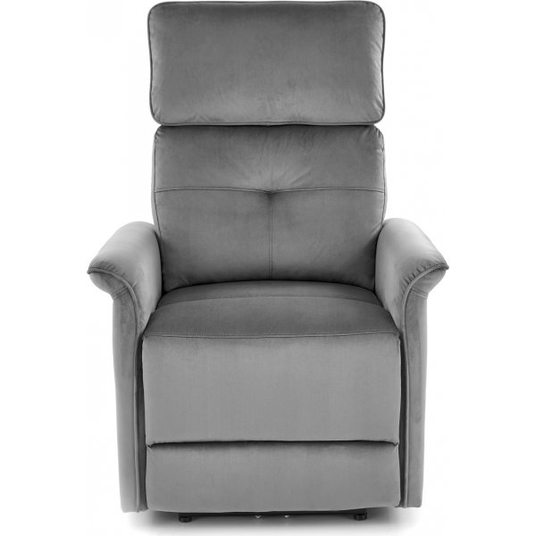Fauteuil inclinable électrique Semir avec USB - velours gris Fauteuil inclinable électrique Semir avec USB - velours gris