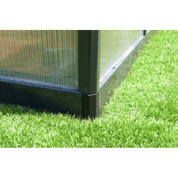 Växthus Glory 8,9 m² - Antracitgrå + Växthus Glory 8,9 m² - Antracitgrå +