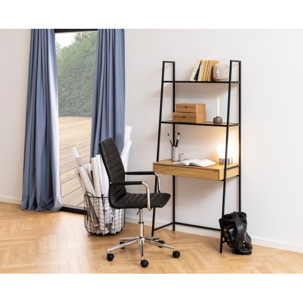 tagre de bureau Seaford - Noir/chne