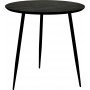 Smokey runt matbord 80 cm - Svart