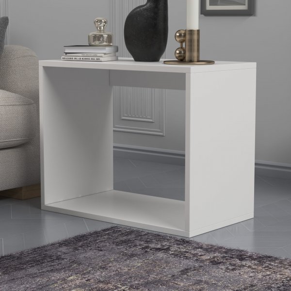 Bizayni satsbord 62x34 | 27x32 | 27x32 cm - Vit/ek