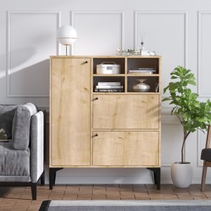 Ewa dressoir - Saffier/eiken