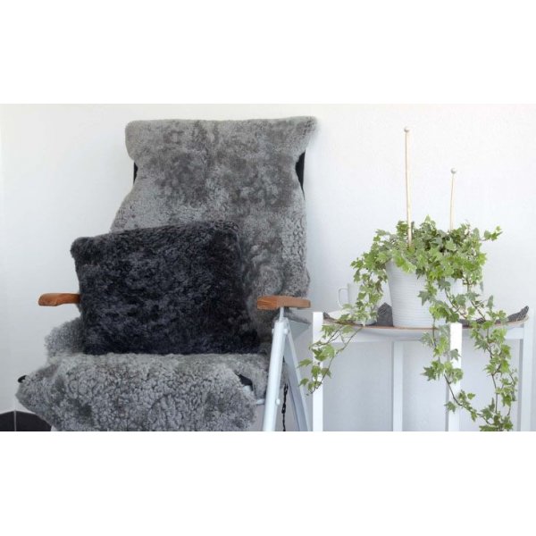 Krullende schapenvacht Grijs Krullende schapenvacht Grijs