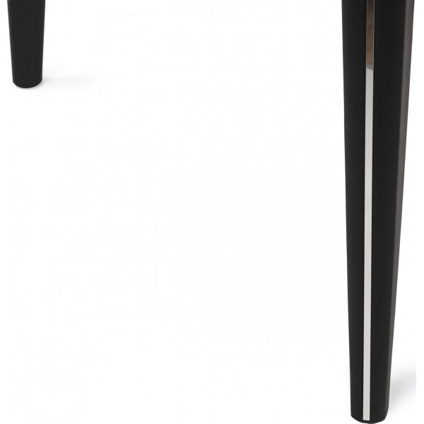 Table à manger Estrela 120-180 x 79 cm - Noir/argent Table à manger Estrela 120-180 x 79 cm - Noir/argent