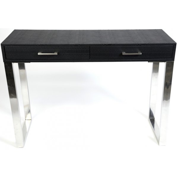 Exklusive skrivbord 110 cm - Svart / Krom + Flckborttagare fr mbler