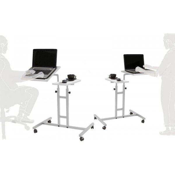 Glen laptopbord 67x45,5 cm - Vit (på hjul) Glen laptopbord 67x45,5 cm - Vit (på hjul)