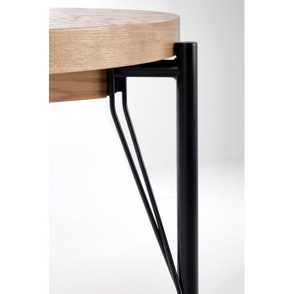 Table  manger Dante 100-300 cm - Chne/noir