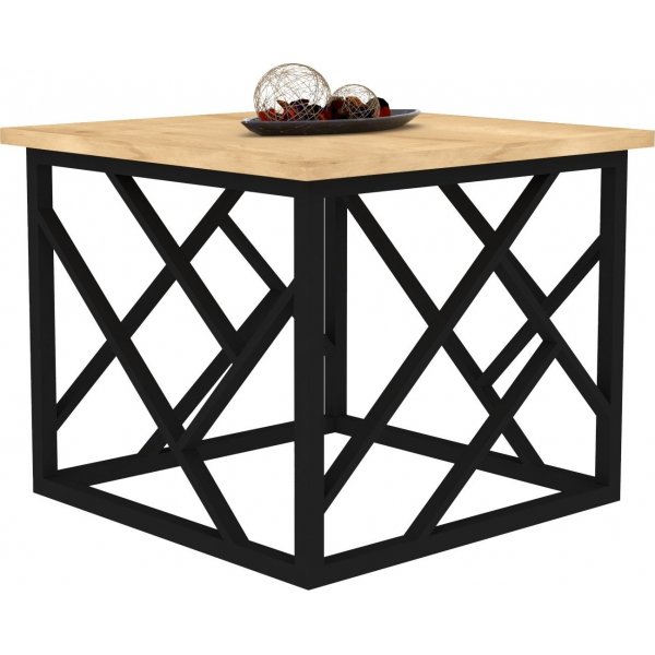 Wanda sidobord 53,5 x 53,5 cm - Safir/svart Wanda sidobord 53,5 x 53,5 cm - Safir/svart