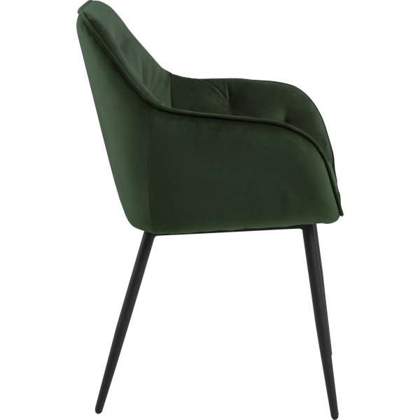Brooke karmstol - Grn/svart