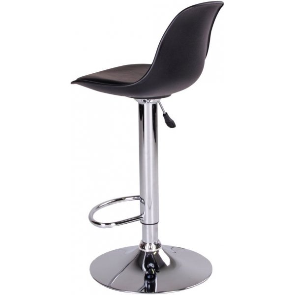 Tabouret de bar Trondheim - Noir/chrome + Nettoyage textile pour meubles
