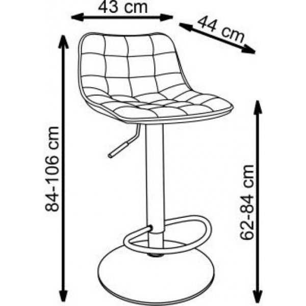 Tabouret de bar Pelican 95 - Noir Tabouret de bar Pelican 95 - Noir