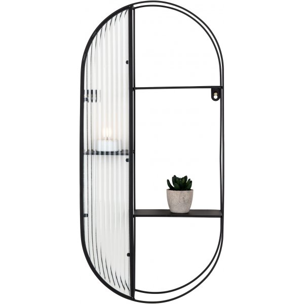 Newcastle vägghylla - Svart Newcastle vägghylla - Svart