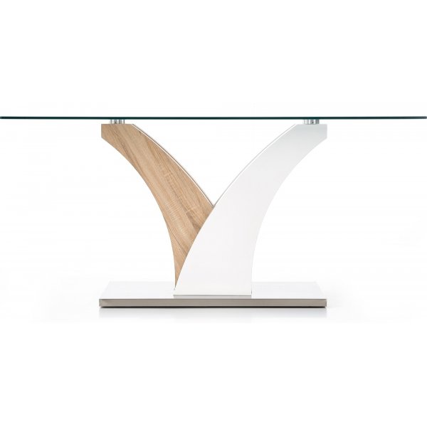 Table  manger Constanza 160 cm - Blanc/chne