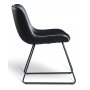 Texas matgrupp med 6 st Texas matstolar Svart PU + Texas matbord betong 180x90 cm