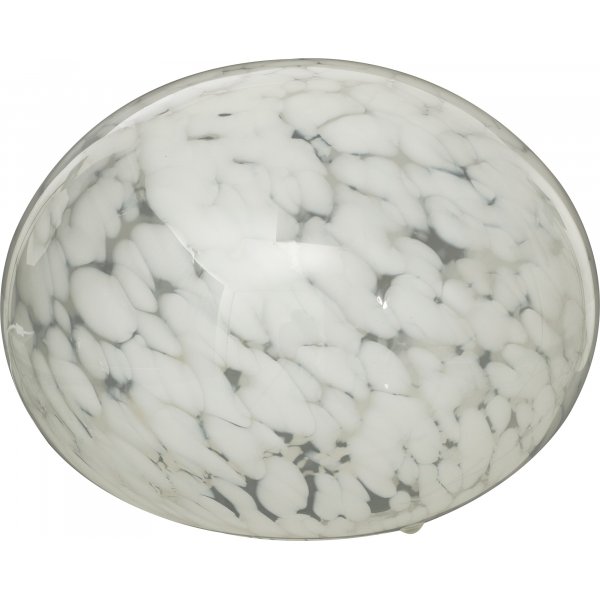 Globus bordslampa 24 cm - Vit prickig
