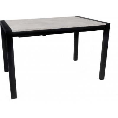 Silva matbord 120-187 x 74 cm - Mink/svart