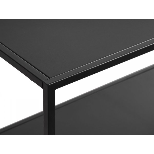 Bibliothque mtal noir Billy - 138x80 cm