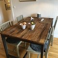 Kundbild Vintage matbord 140 cm - Rustik alm