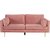 Savanna 3-sits soffa - Gammalrosa sammet