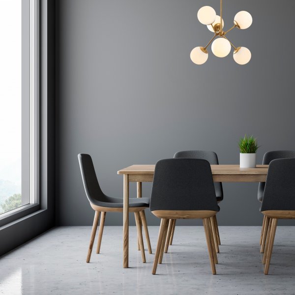 Plafonnier Gondola 1121 - Or/blanc