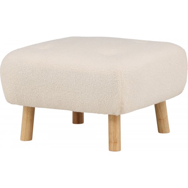Salina sittpuff - Vit teddy Salina sittpuff - Vit teddy