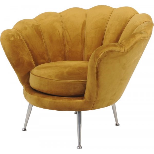 Signy fåtölj - Gul velour Signy fåtölj - Gul velour
