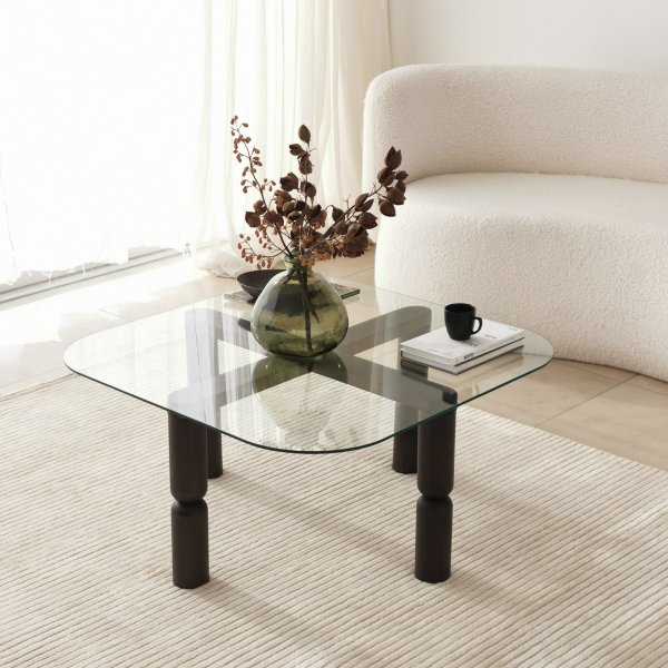 Kei salontafel 80 x 80 cm - Antraciet Kei salontafel 80 x 80 cm - Antraciet