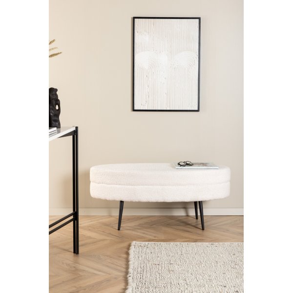 Rino sittpuff - Vit teddy Rino sittpuff - Vit teddy