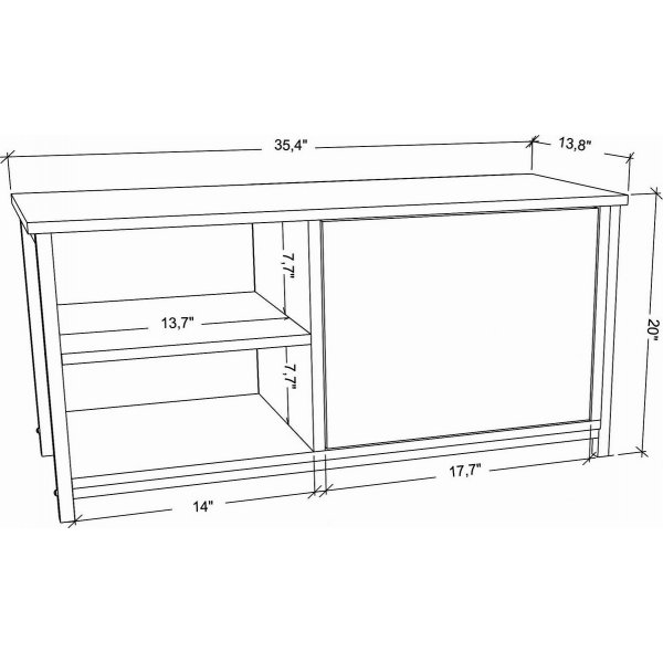 Muskegon TV-bänk - Svart/antracit Muskegon TV-bänk - Svart/antracit